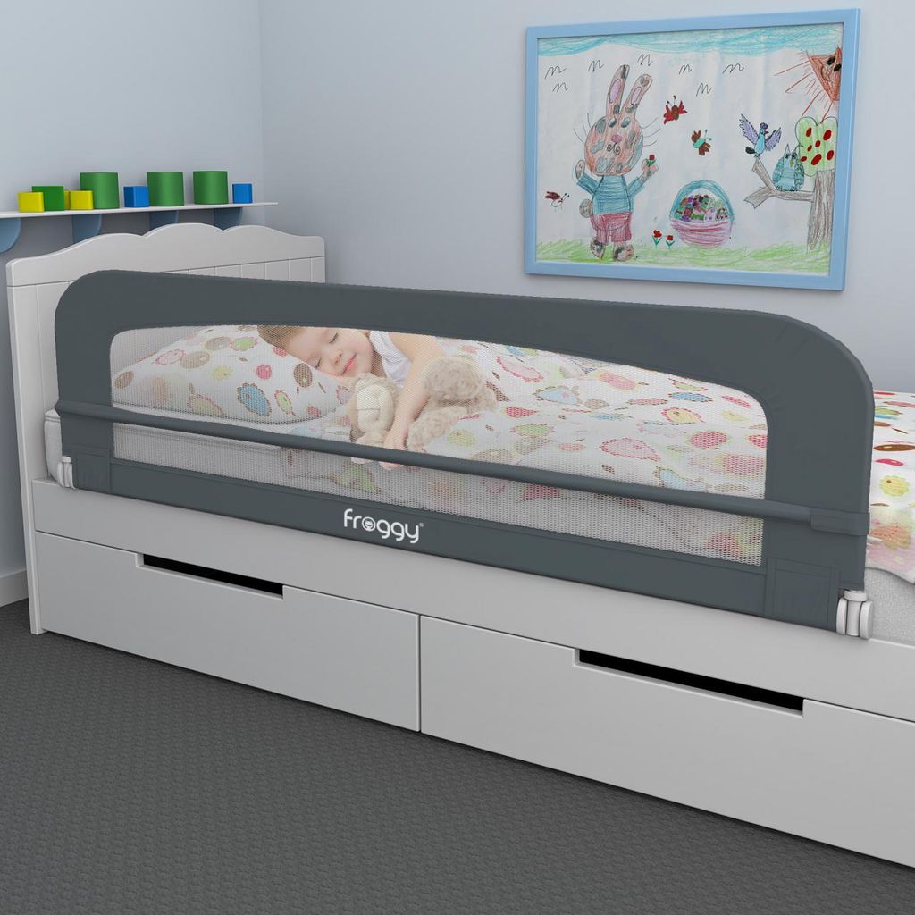 180cm Bettschutzgitter Baby Kinderbett Bettgitter Rausfallschutz Einziehbare Neu 