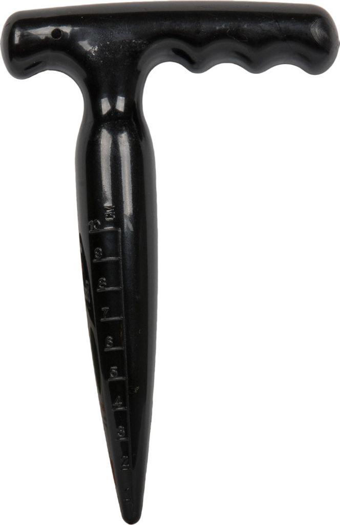 Bradas Pflanzlochstecher DE LUXE schwarz