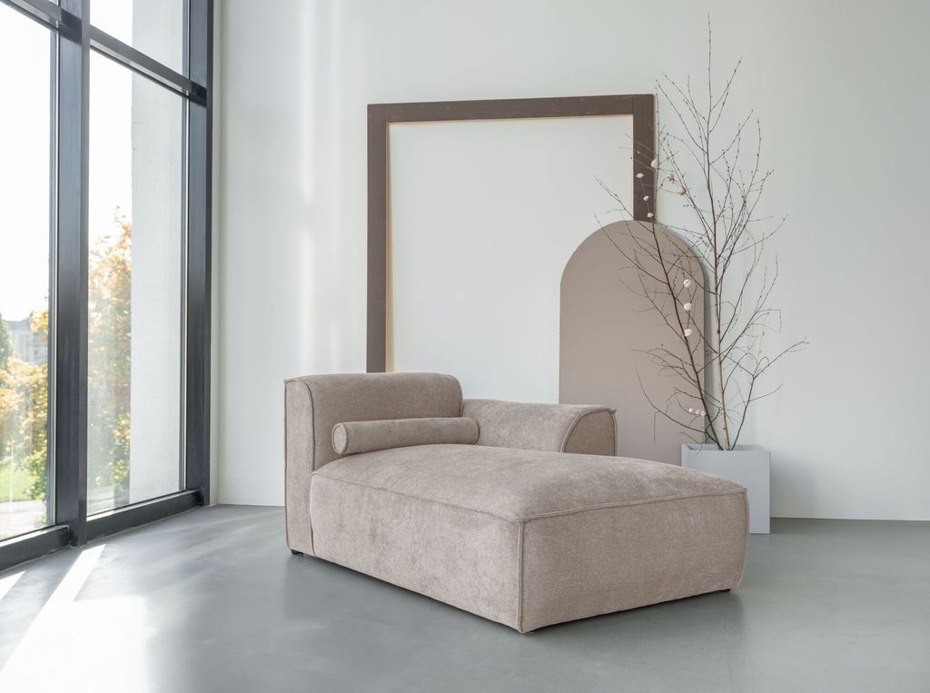 MIUFORM Flex Felix - 1-Sitzer Longchair für Modulsofas Armlehne RECHTS - 92x154cm - Sofa Modulsofa Element