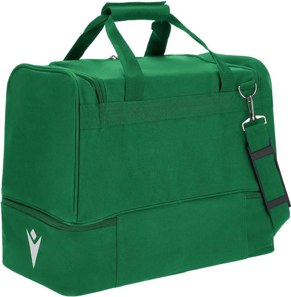 Sac de Foot Macron Rocket Medium Vert avec Casier Inférieur Rigide - 3