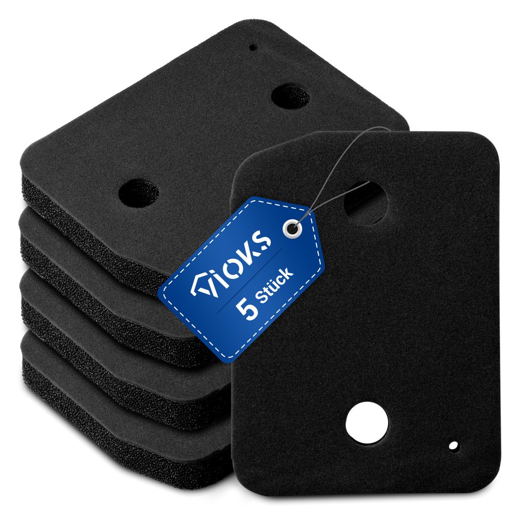 Sockelfilter 5x passend wie Miele 9164761 Schaumfilter Produktbild 