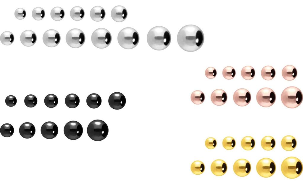 Chirurgenstahl Schraubkugel RoséGold Gewinde: 1,2mm | Kugelgröße: 3,5mm