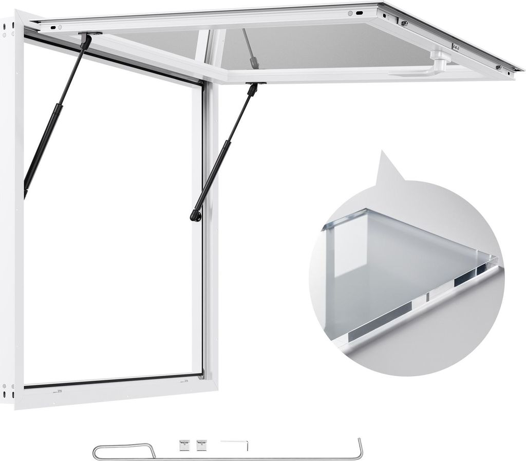 Finestra snack bar VEVOR (915 x 915 mm), finestra di Immagine del prodotto 