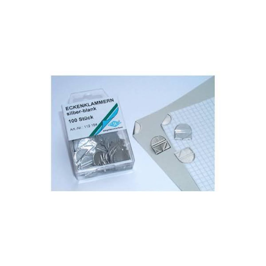 Wedo 112 154, Metal, Srebrny, 10 ark., 100 szt. Zdjęcie produktu 