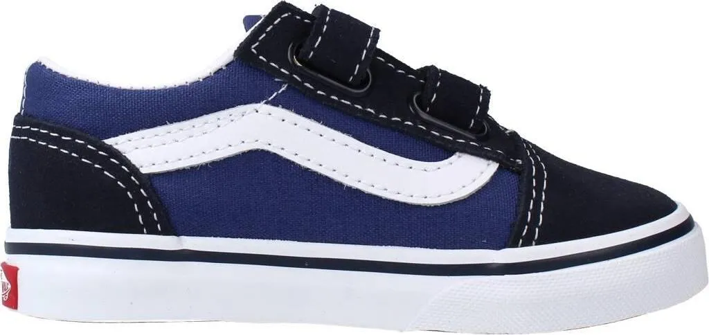 Vans Old Skool V Bleu Enfant : Finis les Lacets avec ces Baskets à Scratch - 4