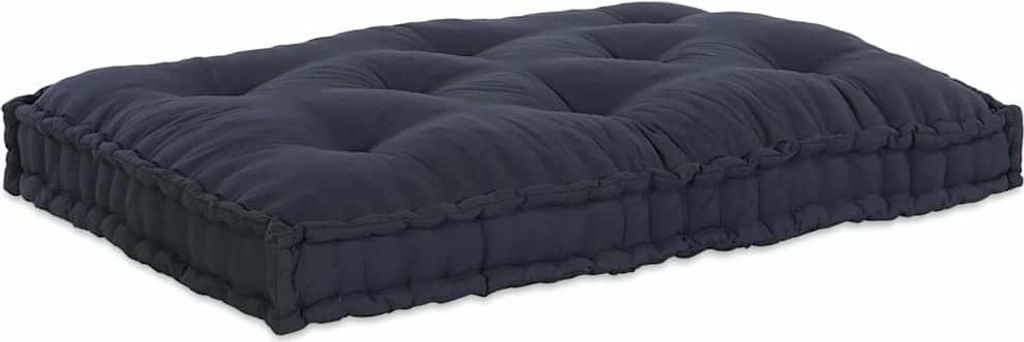 Sofakissen Anthrazit 120 x 80 x 12 cm Stoff