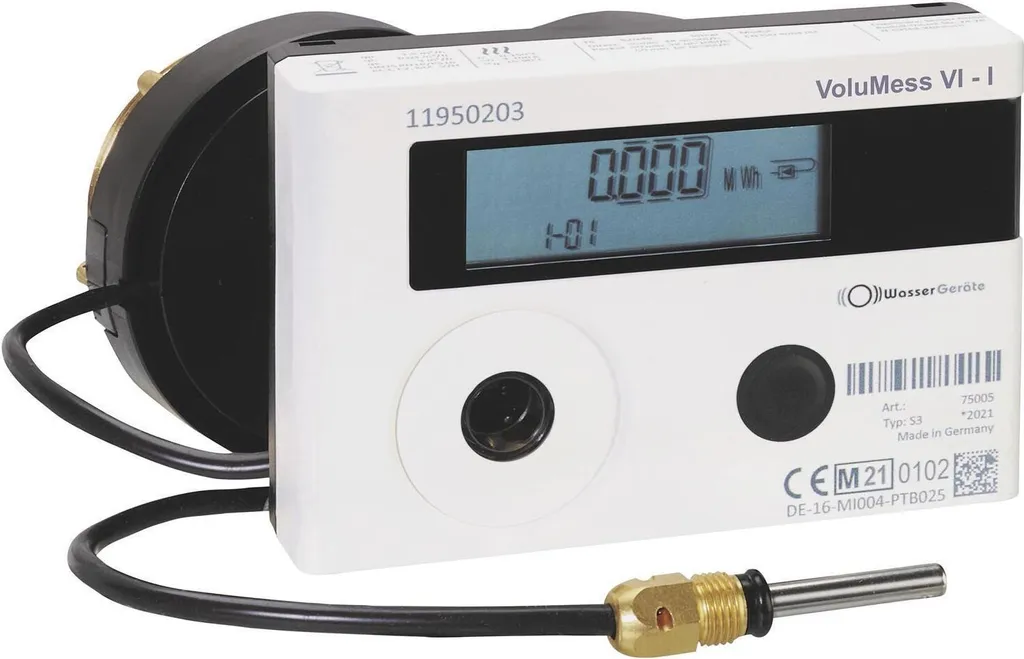 Compteur d'eau VoluMess VI Komfortversion Allmess M77x1,5 Qn 1,5 avec Eichung