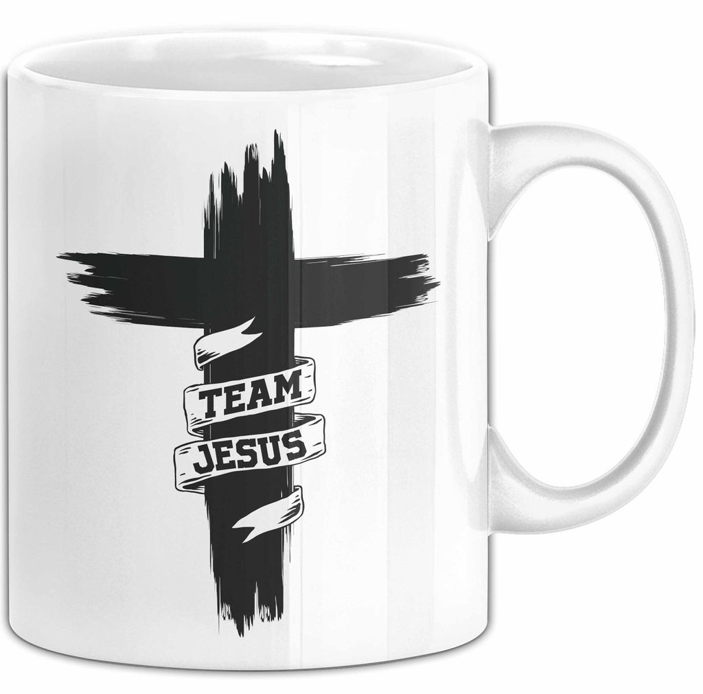 Christen Tasse Geschenk Christlich Glauben Kirche Geschenkidee Für Jesus-Fans Team Jesus (Weiß)
