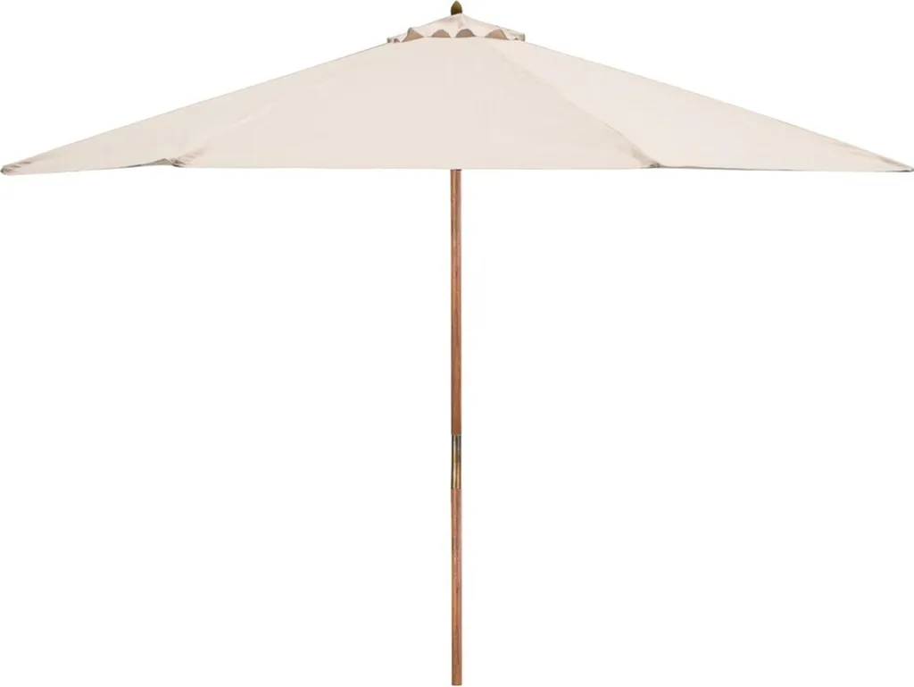 Ombrellone Fieldmann FDZN 4015 Crema 300cm | Legno Acacia per Giardino