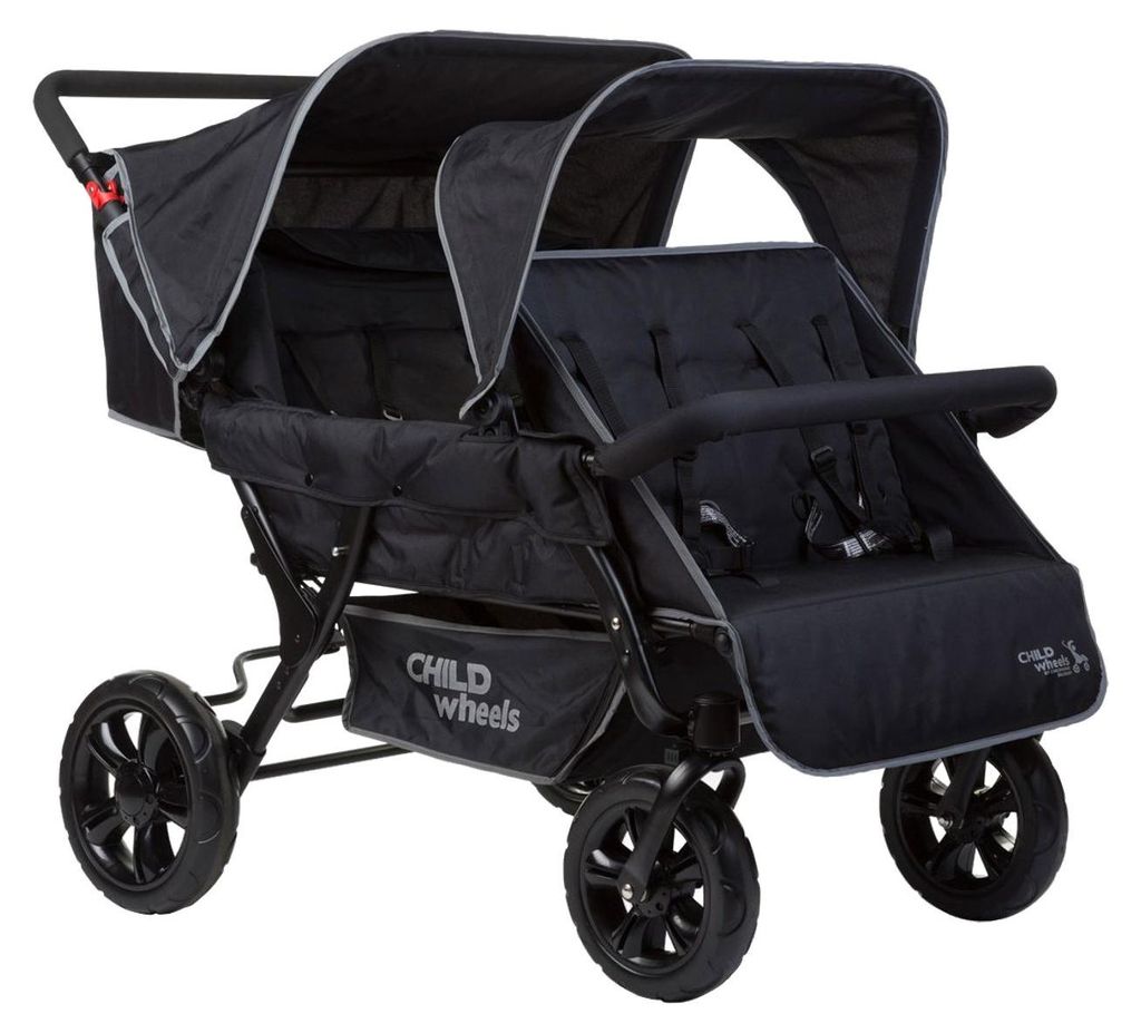 CHILDHOME Childwheels Wózek bliźniaczy "Dwa obok siebie" Zdjęcie produktu 