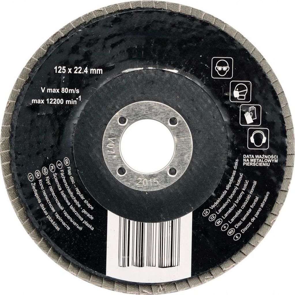 Konvexe Lamellenschleifscheibe 125 mm p120 YT-83296 YATO