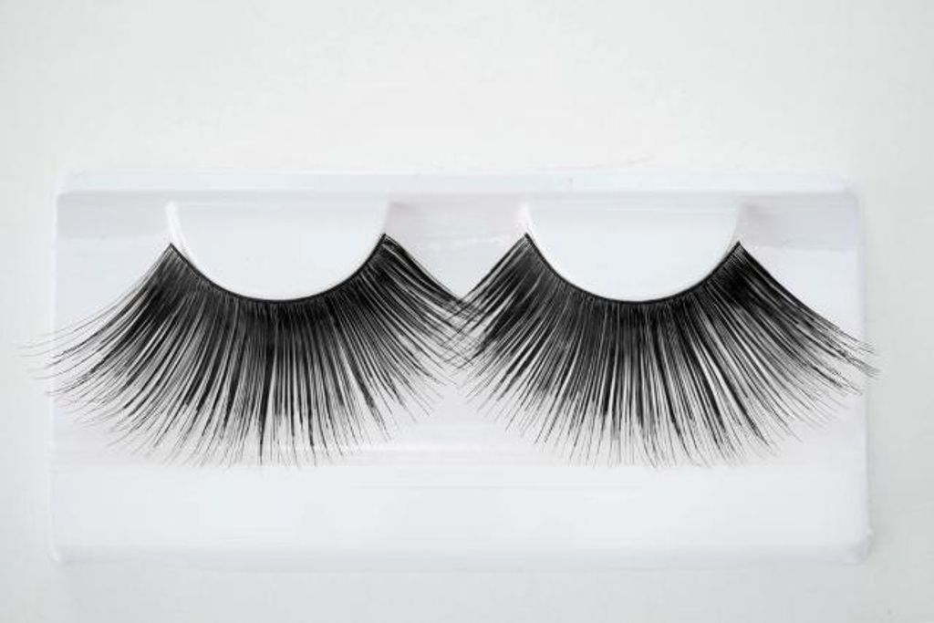 Wimpern Jumbo schwarz mit Kleber