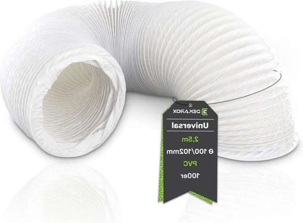 Gaine d'évacuation PVC Ø 100 mm de 25m pour sèche-linge et conduits