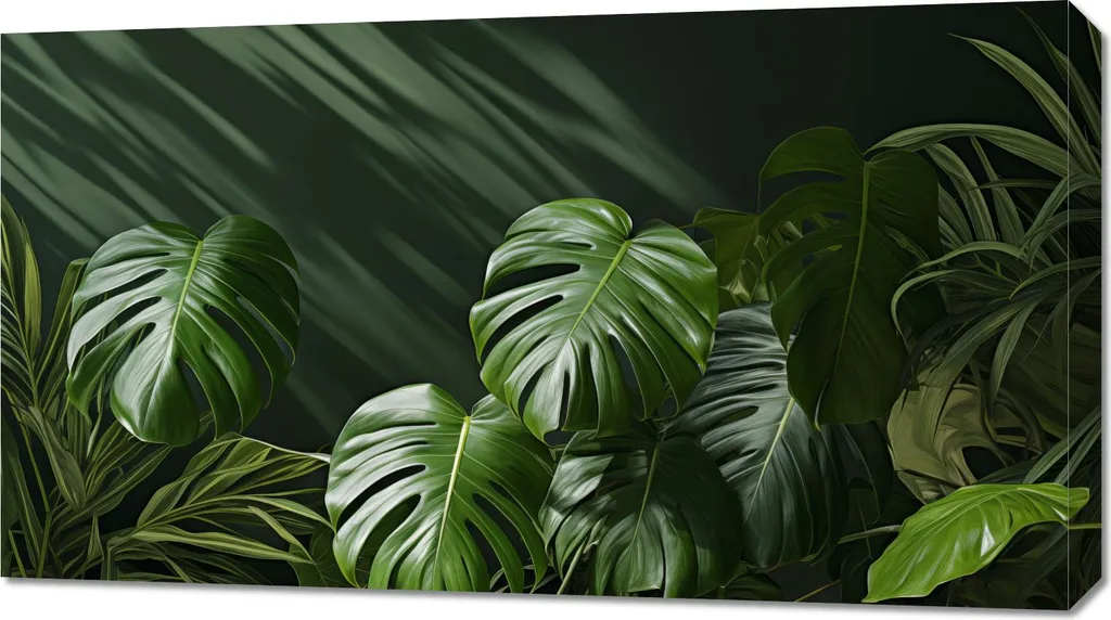 Quadro 90x50cm Foglie sussurranti
