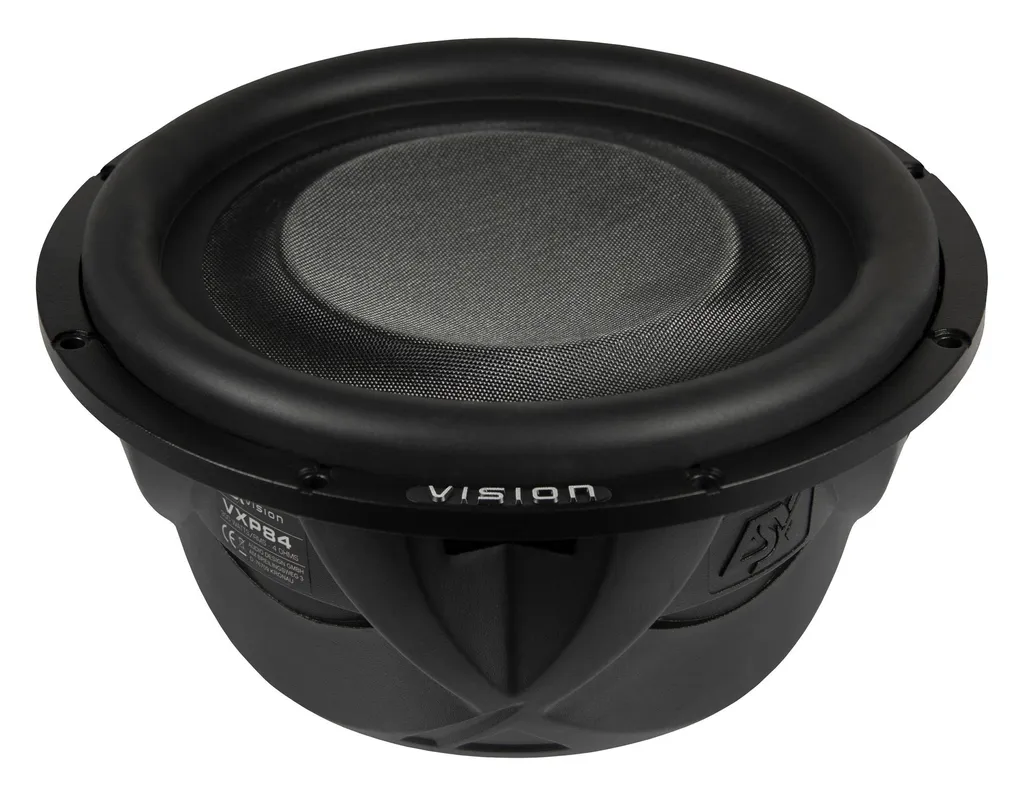 ESX VXP84G Subwoofer Plat 20 cm avec Grille de Protection Intégrée