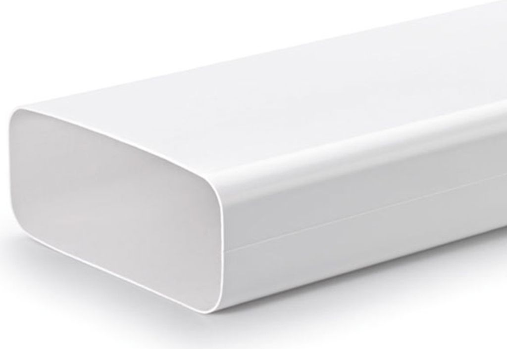 NABER F-VRO 150 / Flachkanalrohr / Länge: 1 m / Weiß / 150er Flachkanal (4043001)