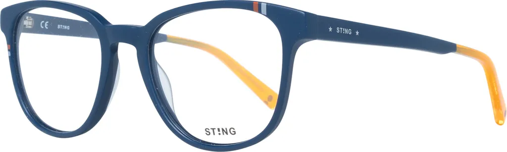 Lunettes Sting VST302 4G5M 52 monture unie bleu style rectangulaire