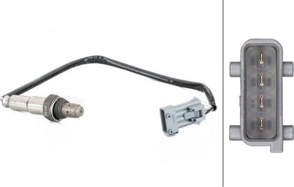 HELLA 6PA 358 103-281 Lambdasonde OE 16287R kompatibel mit Berlingo, Saxo, Xsara, ZX, 106, 206, 306, 406, Partner