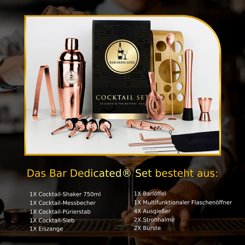 Bar Dedicated - 16-dielna koktailová súprava - koktailový Obrázok produktu 5