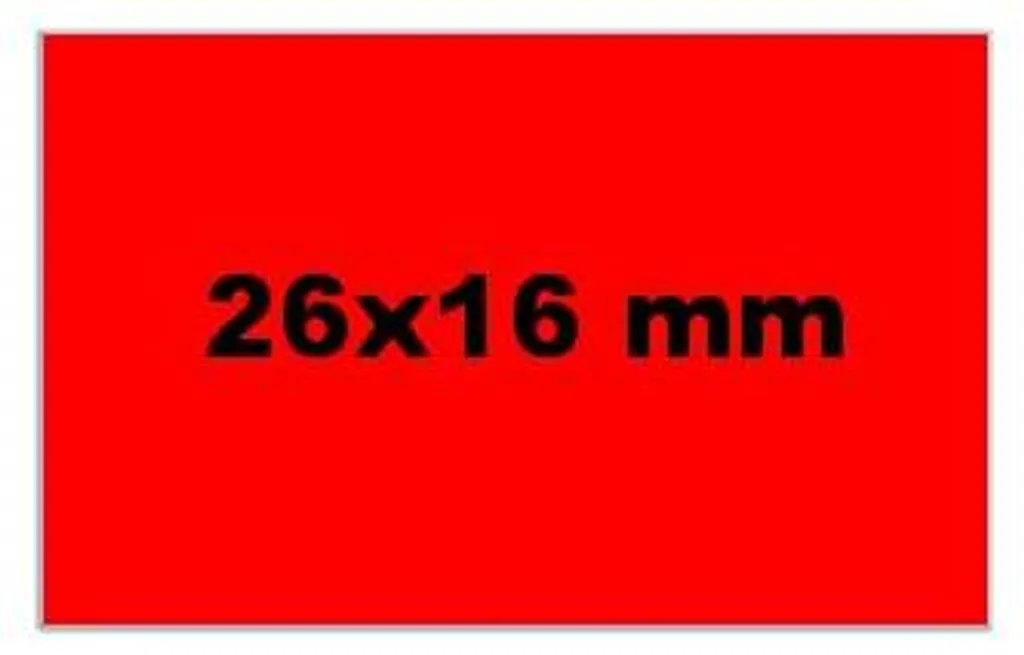 Rouleaux d'étiquettes adhésives fluo rouge pour marquage et signalétique