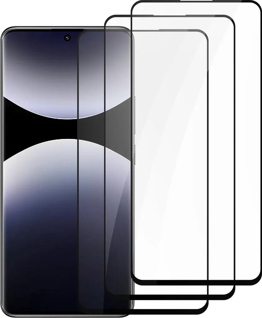 Cadorabo 3x Armatura Protezione Vetro per Xiaomi Redmi Note 14 Pro 4G 3 Pezzi Pellicola Protettiva in Ultra-Clear Custodia Amichevole - Vetro Temperato Dipslay Pellicola di protezione in 9H Durezza Anti Graffio