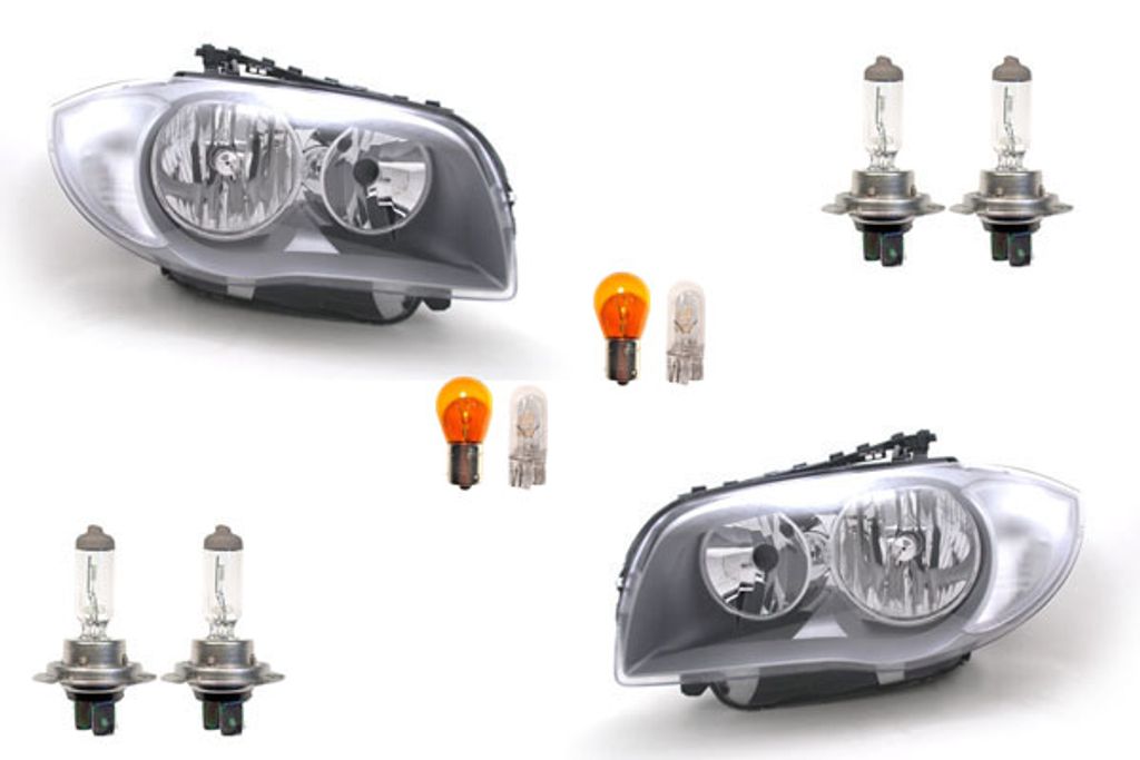 Johns, Scheinwerfer Halogen HSW passend für BMW 1er E81 E82 E87 E88 07-09 Leu. Satz L R 63117193387 7193387 63117193388 7193388