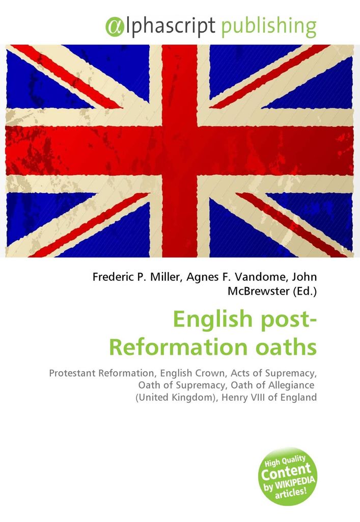 English post-Reformation oaths