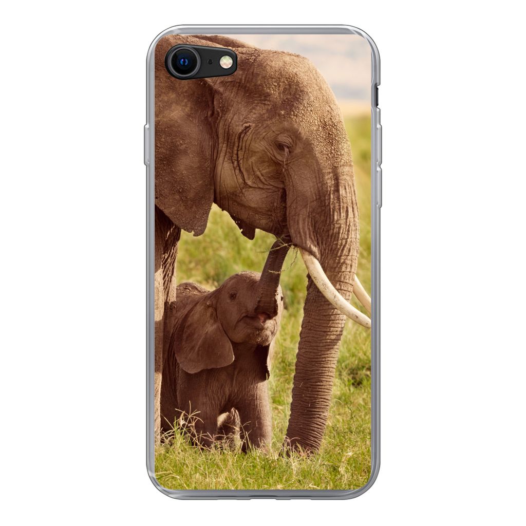 MuchoWow® Handyhülle Schutzhülle Hülle für iPhone 8 Elefant Produktbild 