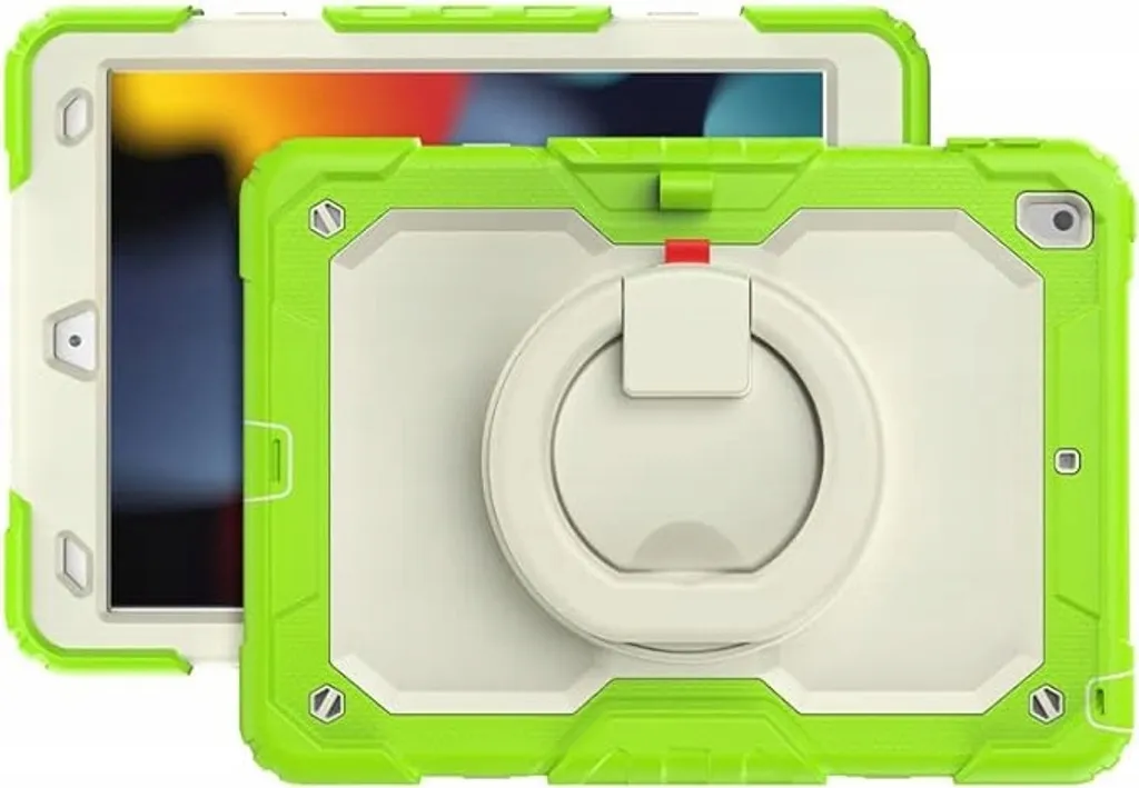 Custodia per iPad 9/8/7 10,2" con supporto e tracolla Verde - 3