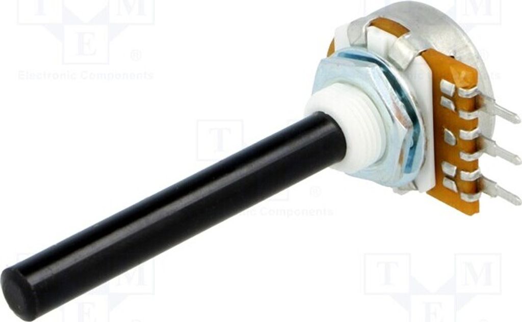 1x Potentiometer: 1-Drehung ar ±20% 0,4W 6mm 1kΩ THT Potentiometer 1 Umdrehung,