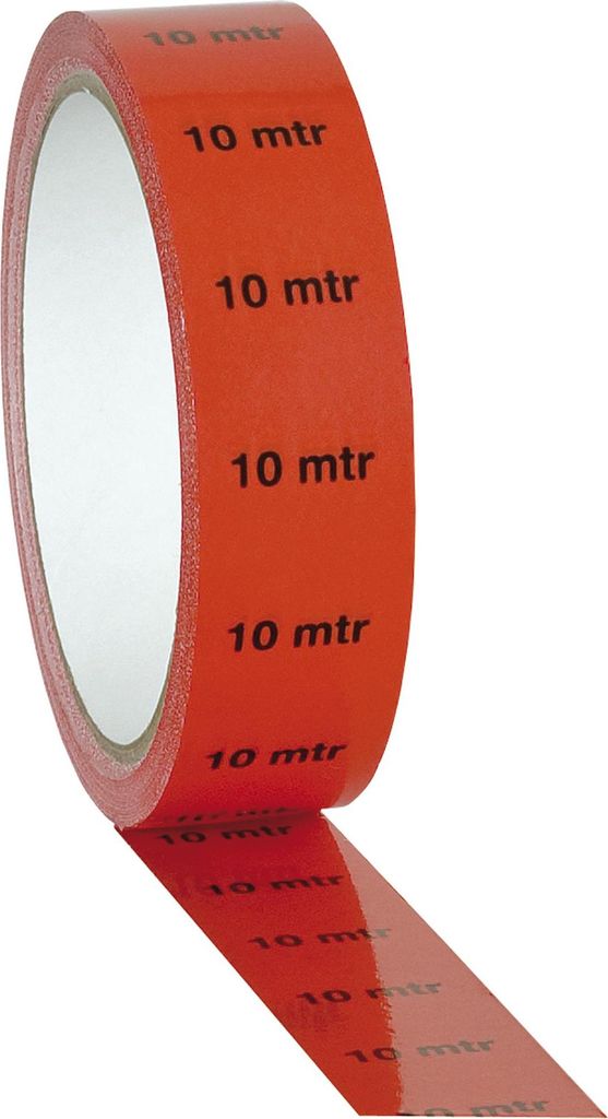 Showgear Marker / Indicator Tape "10 m" Markierung - rot