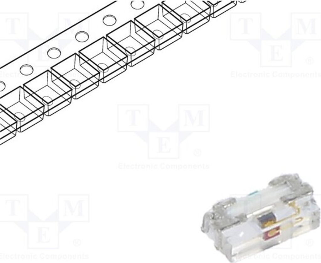 1x LED 1,6÷2,4V 28,5mcd rot SMD 0402 140° 1x0,55x0,3mm 20mA C-C230 LED-Dioden SMD