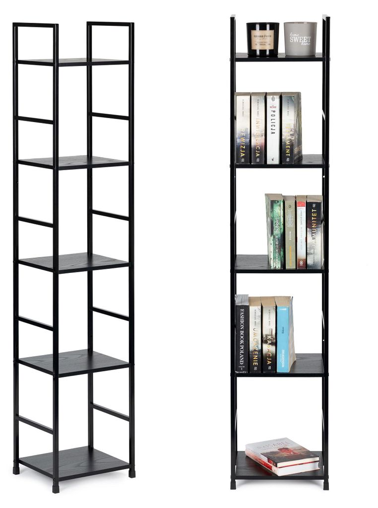 Modernes Bücherregal aus Holz mit Metallrahmen LOFT 5 Produktbild 
