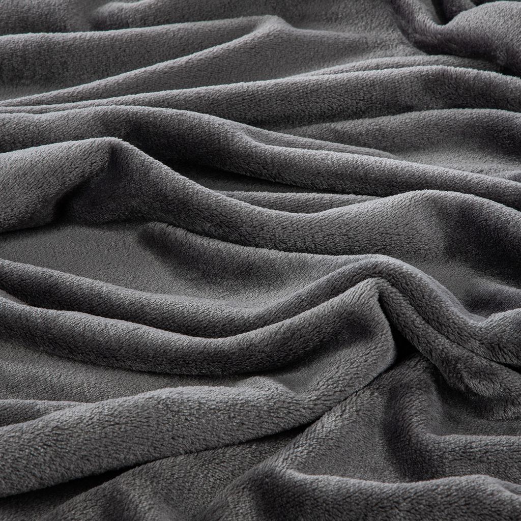 Amago Kuscheldecke Mit Cashmere-Feeling – 180 X 220 Cm, 500 G/m², Aus Mikrofaser (schwarz, Waschbar Bei 30°C)