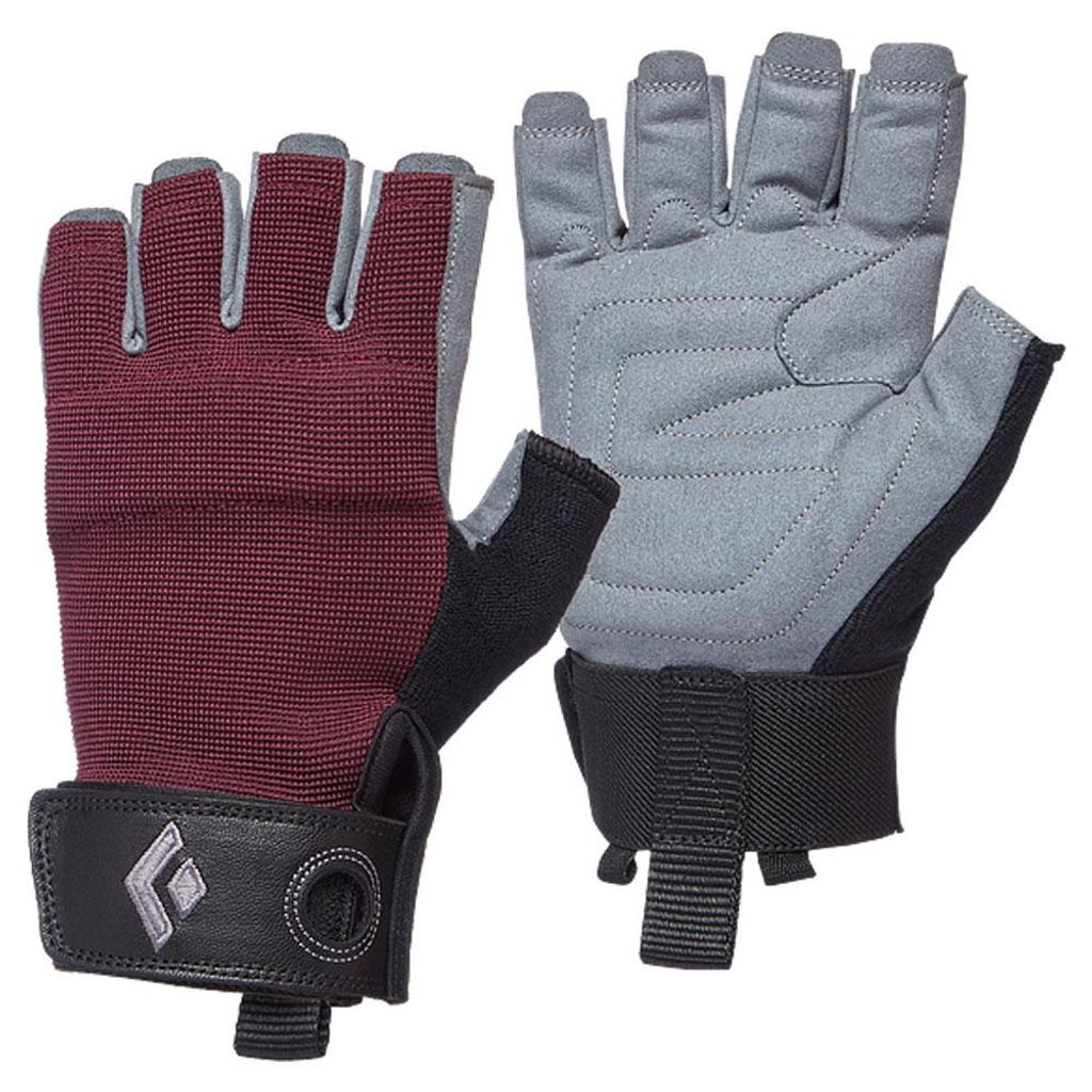Crag Half-Finger Gloves Women rot M - bordeuax