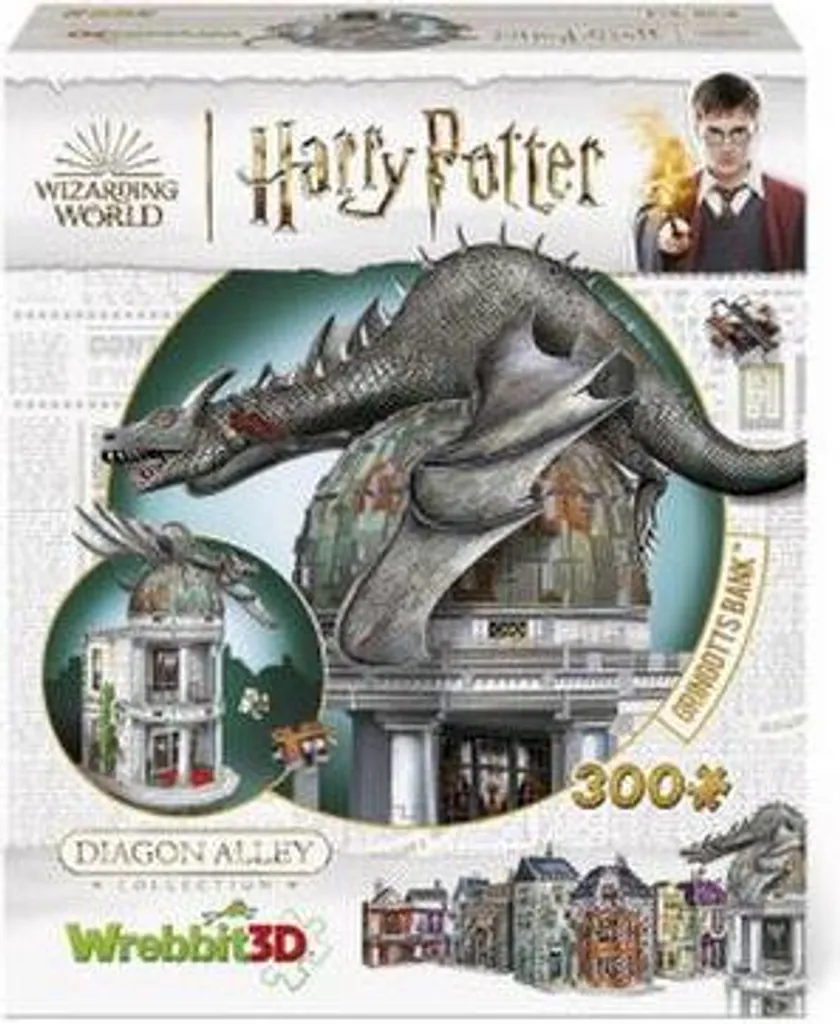 Puzzle 3D Harry Potter Gringotts Wrebbit 3D de 300 pièces pour fans - 2
