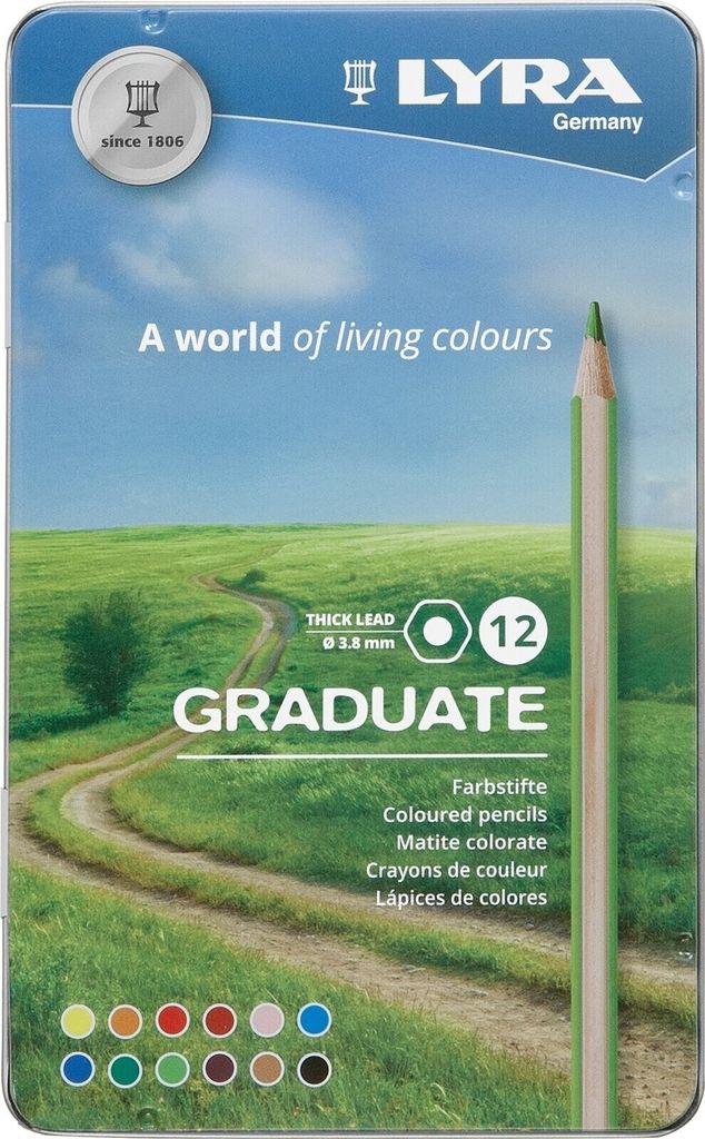 Lyra Graduate Permanent Buntstifte Set 12 stk Produktbild 
