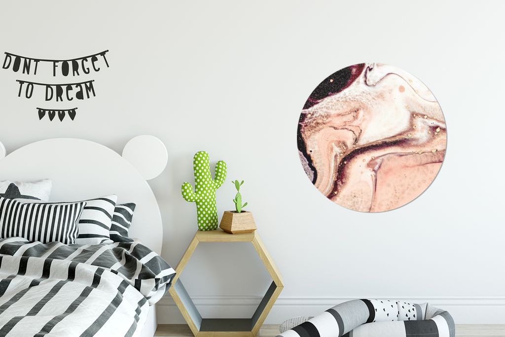 MuchoWow - Wand Kreis - Wandbild - Schlafzimmer - Aluminium Bild - Kinderzimmer - Wohnzimmer Dekoration - Wandschmuck