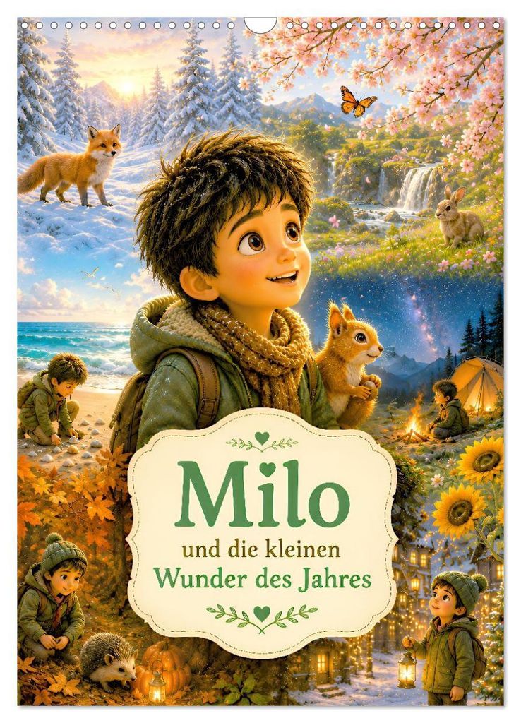 Milo und die kleien Wunder des Jahres (Wandkalender 2027 DIN A3 hoch), CALVENDO Monatskalender