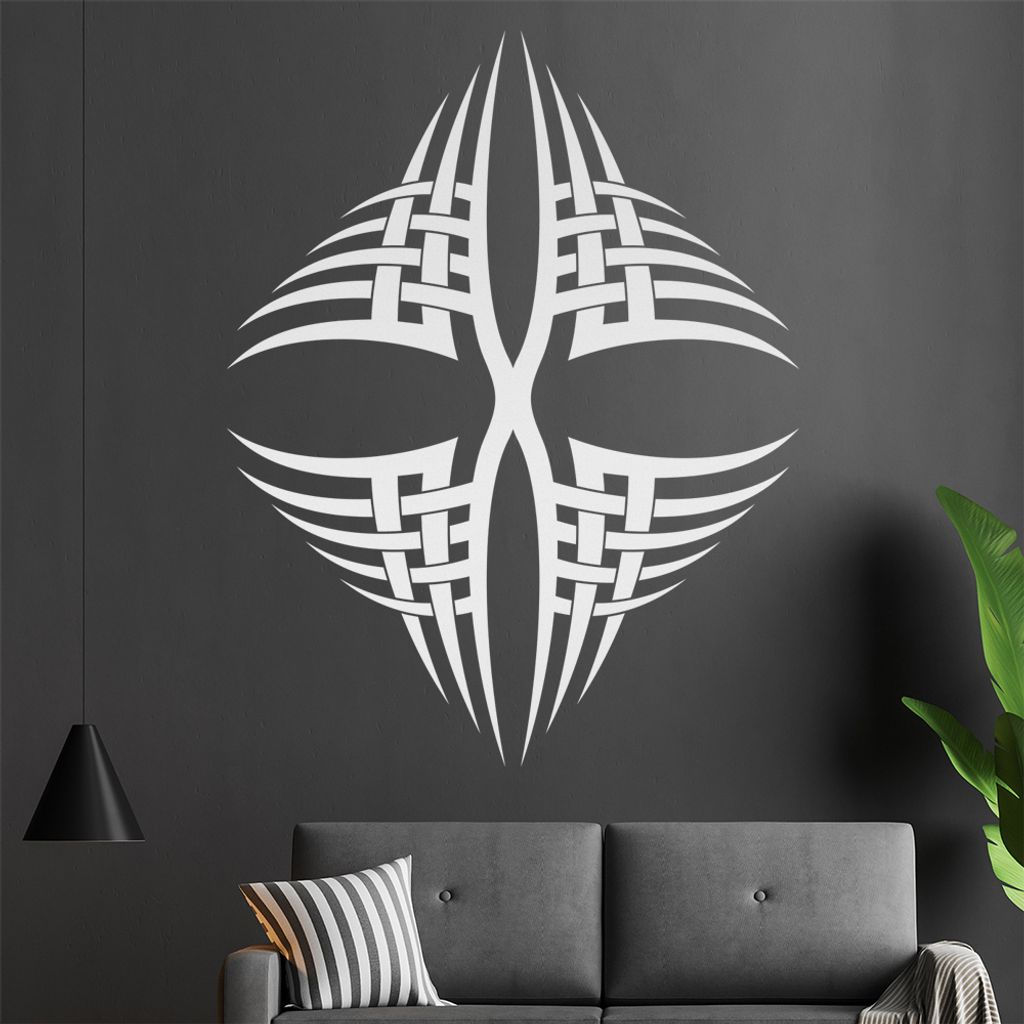 Tribal X spitz Wandtattoo in 6 Größen - Wandaufkleber Wall Sticker - Dekoration, Küche, Wohnzimmer, Schlafzimmer, Badezimmer