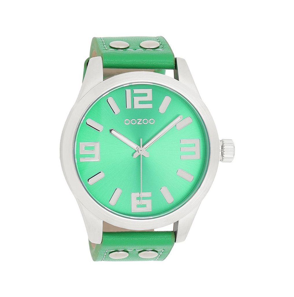 Oozoo Armbanduhr grün Leder Timepieces Damen Produktbild 