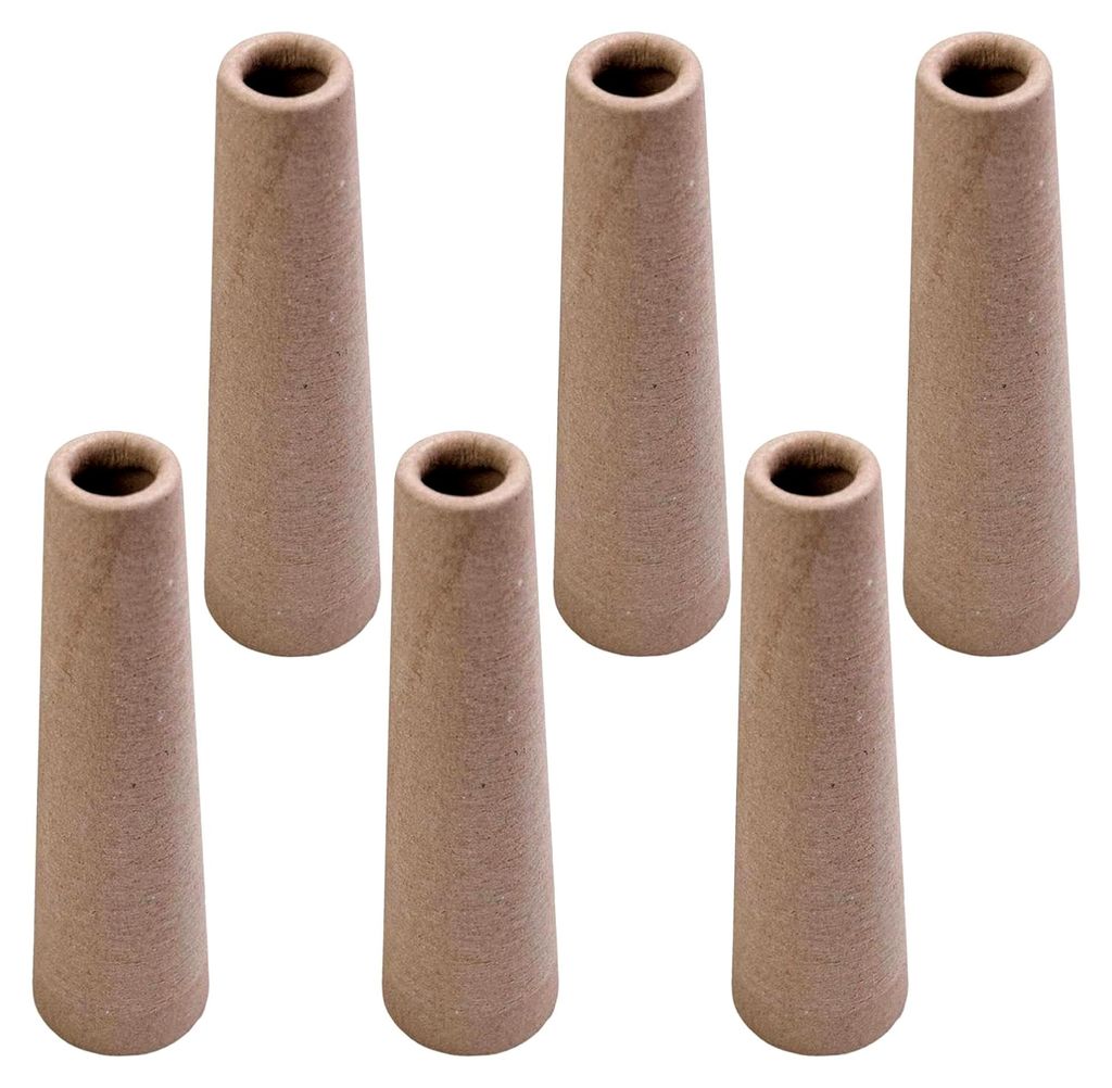 Garnspule - Garnwickelkegel | 6 dicke Pappgarnkegel | Wollwickelbedarf für Bastelarbeiten