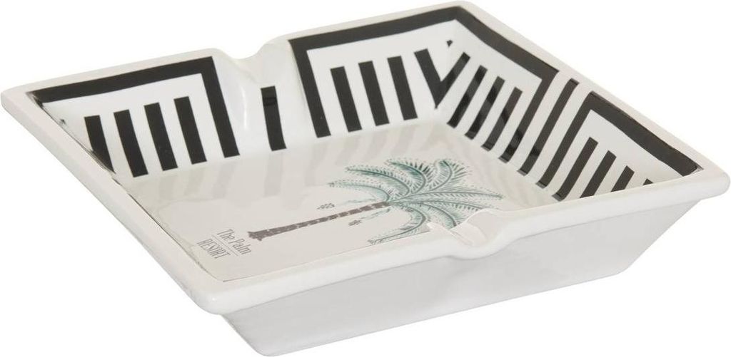 Aschenbecher reso 18,2x18,2x4cm palmenmotiv  - Atmosphera Produktbild 