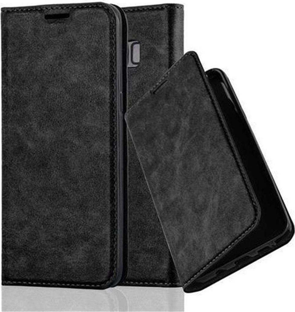 Cadorabo Hülle für Samsung Galaxy S8 Schutz Hülle in Schwarz Handyhülle Etui Case Cover Magnetverschluss