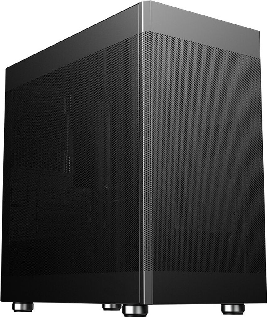 itek PROMESH 35B, Mini Tower, PC, Schwarz, micro ATX, Mini-ITX, Stahl, Heimbüro