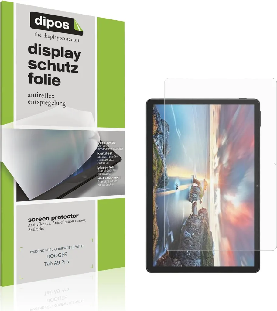 2x Pellicola Protettiva per DOOGEE Tab A9 Pro Protezione Schermo Antiriflesso dipos