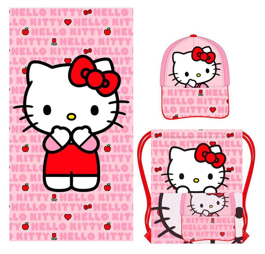 Sada Hello Kitty: ručník, taška a čepice Obrázek produktu 