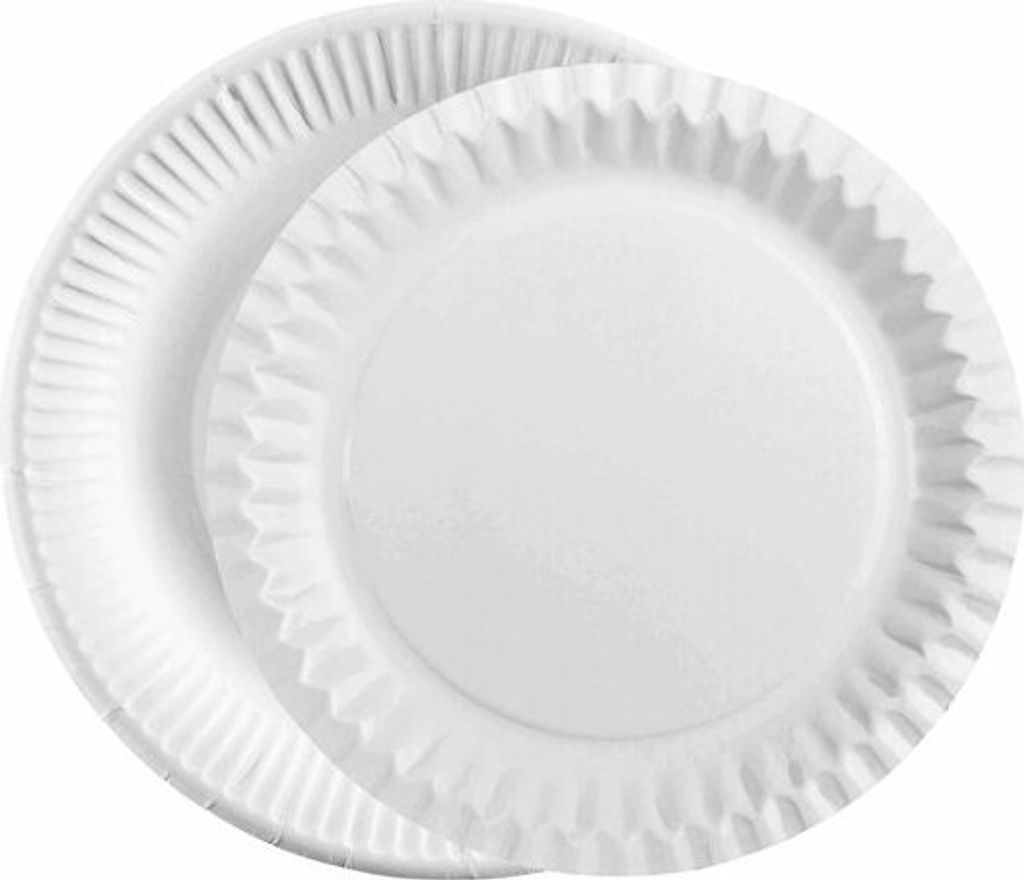 100x Pappteller KU 18 rund 18 cm fettdicht