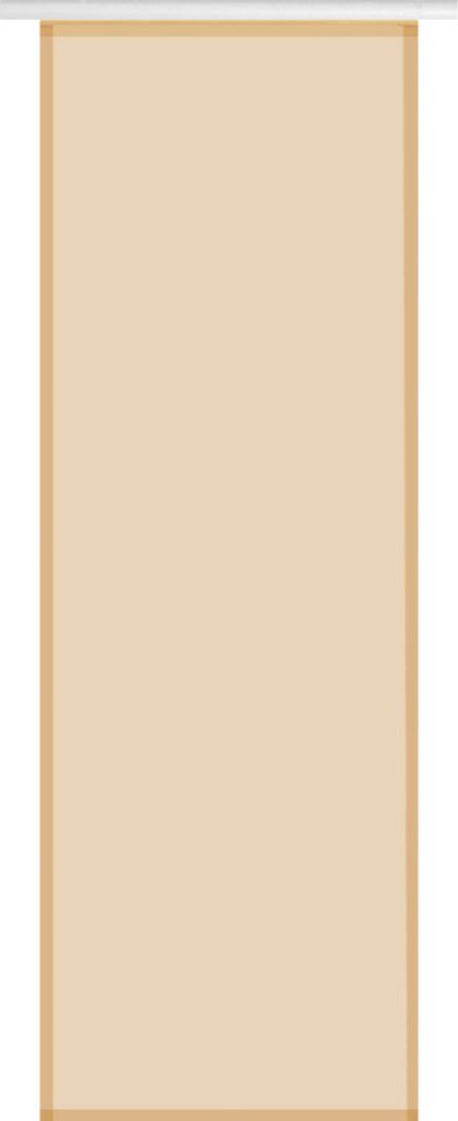 A plain beige fabric panel, likely a curtain or blind, shown against a white background.