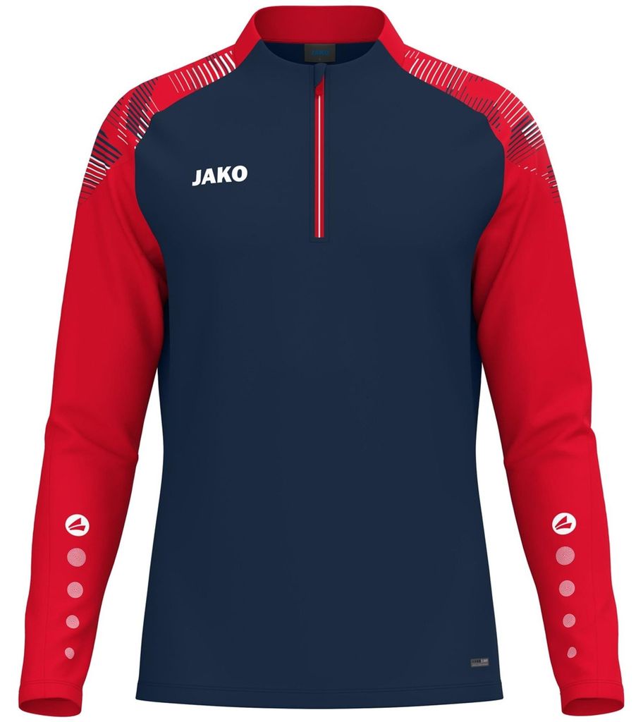 Jako Ziptop Sonic - marine/rot, Größe:140
